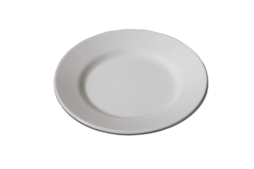 İkram Dünyası Servis Tabağı Melamin Beyaz 26 Cm
