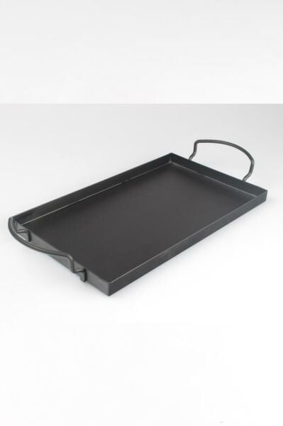 İkram Dünyası Galvaniz Sunum Tepsi Mat Siyah 25*37 cm