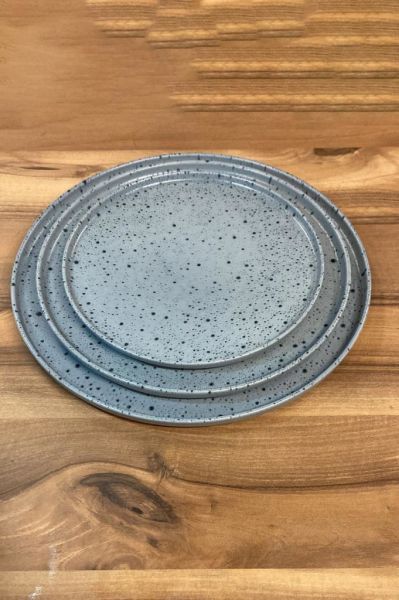 Kütahya Porselen Rotondo 20 cm,24 cm,28 cm 3 lü Servis ve Pasta Sunum Tabağı Takımı