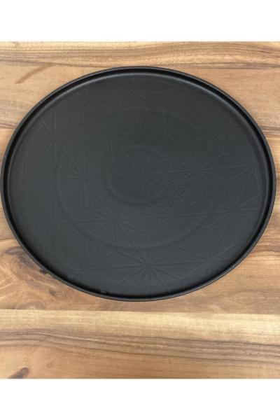 Kütahya Porselen Rotondo 28 cm Siyah Servis-Sunum Tabağı 2 li