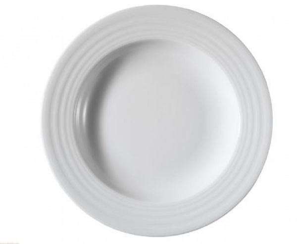 Kütahya Porselen Şato Serisi Çukur Yemek Tabağı 23 Cm