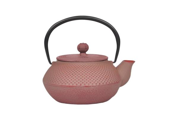 Bambum Linden Sümbül Toz Pembe Döküm Çaydanlık 800 Ml