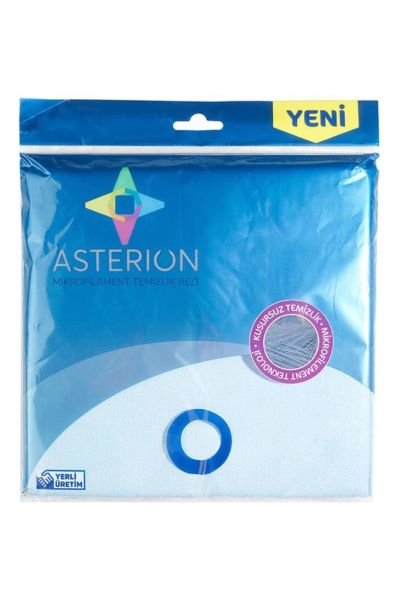 Asterion Mikrofilament Mavi Temizlik Bezi 10 lu Paket 40*40 cm