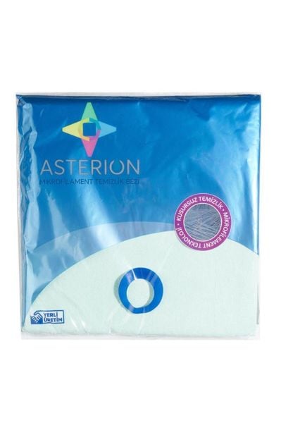 Asterion Mikrofilament Yeşil Temizlik Bezi 10 lu Paket 40*40 cm