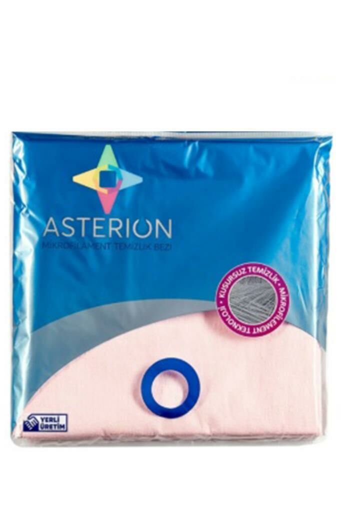 Asterion Mikrofilament Pembe Temizlik Bezi 5 li Paket 40*40 cm