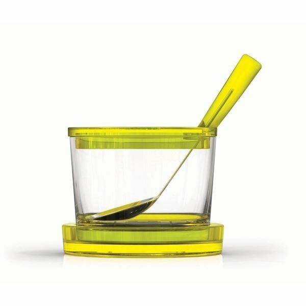 Paşabahçe Zest Glass Kaşıklı Saklama Kabı Sarı