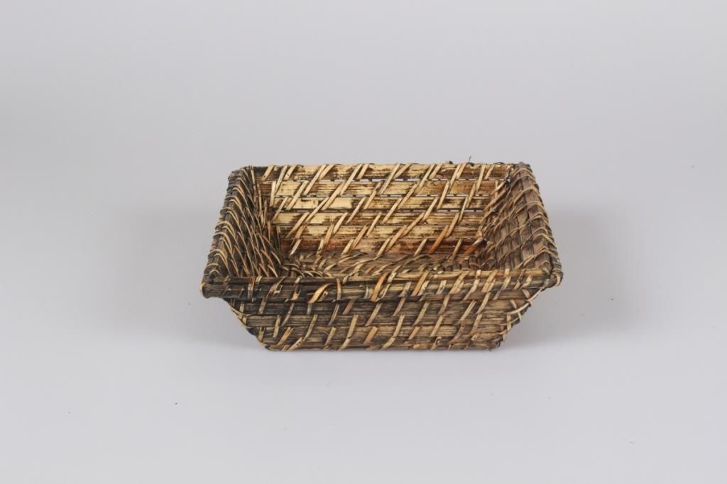 Rattan Ekmek Sepeti Kare 23 Cm