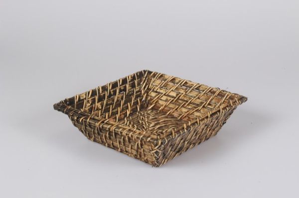 Rattan Ekmek Sepeti Kare 23 Cm