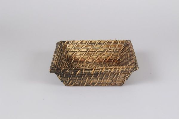 Rattan Ekmek Sepeti Kare 23 Cm