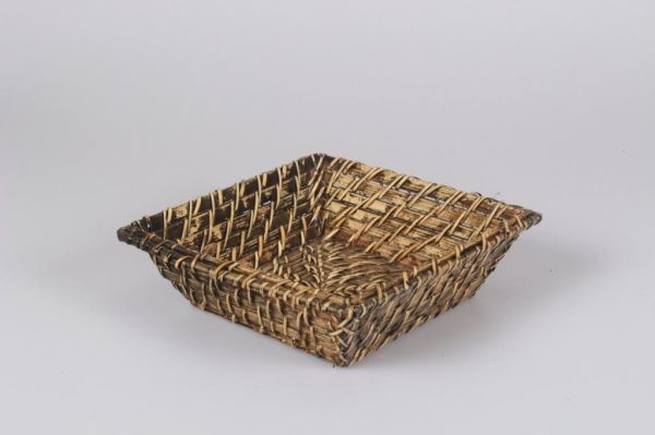 Rattan Ekmek Sepeti Kare 23 Cm