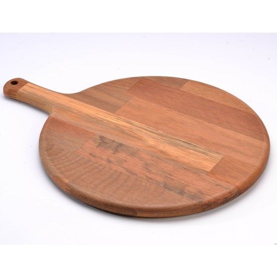 İkram Dünyası  Ahşap Ahşap Pizza Tahtası Tabağı, Sunum Ve Kesme Tahtası Ağaç 32 Cm