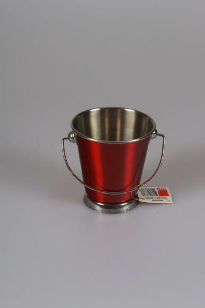 Kapp Sunumluk Kırmızı Kova 9 Cm
