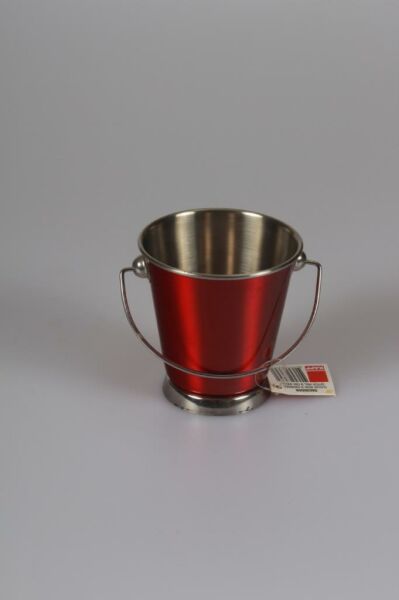 Kapp Sunumluk Kırmızı Kova 9 Cm
