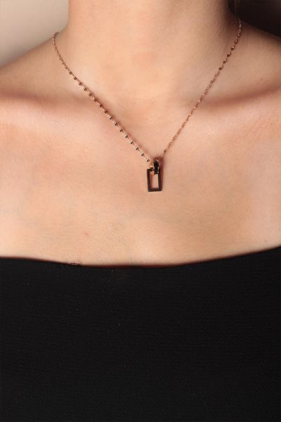Zarias's Rose Çelik Kolye Lisa