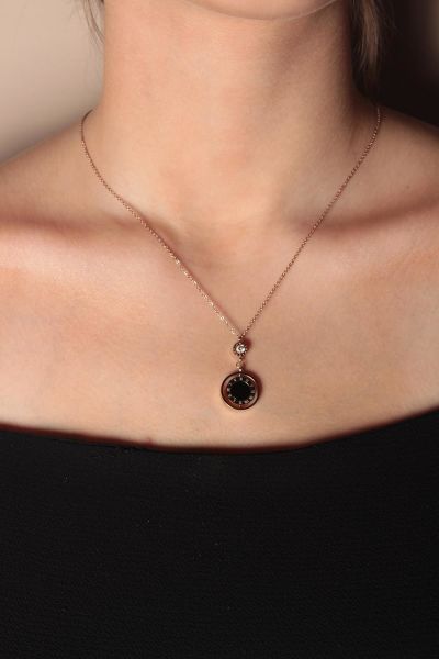 Zarias's Rose Çelik Kolye Anastasia