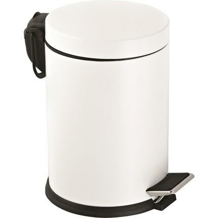 İkram Dünyası 5 Litre Pedallı Çop Kovası Beyaz