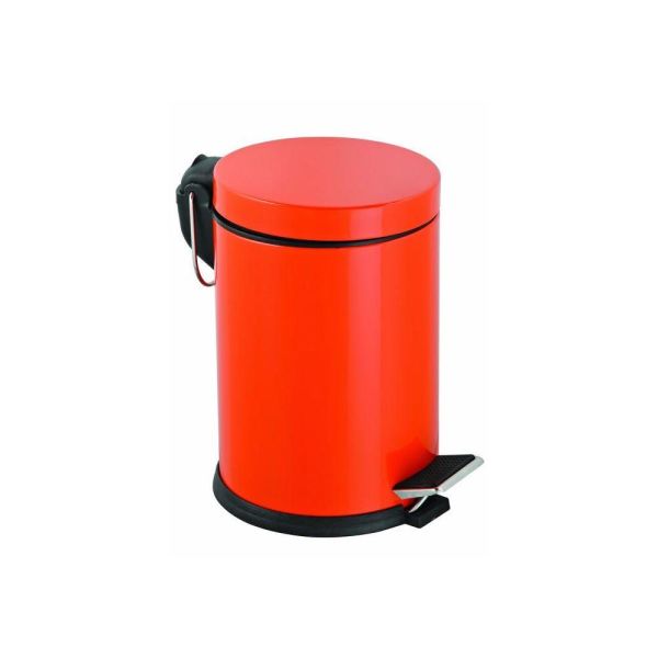 İkram Dünyası 5 Litre Pedallı Çop Kovası Turuncu