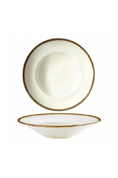 Kütahya Porselen Risus 27 cm Makarna Tabağı Krem