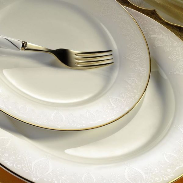 Kütahya Porselen Bone Kalipso 62 Parça 92794 Desenli Yemek Takımı