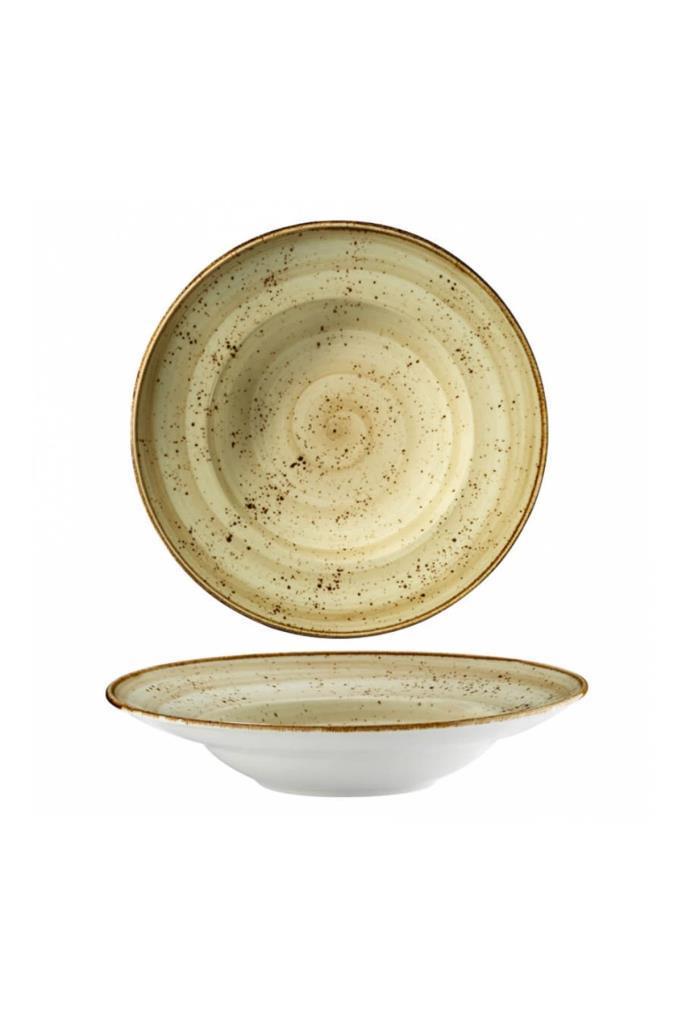 Kütahya Porselen Risus 27 cm Makarna Tabağı Bej