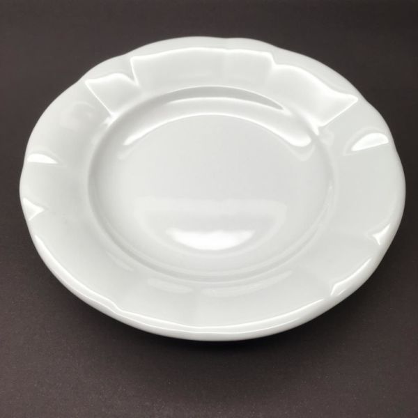 Porselen Papatya Oluklu Yemek Tabağı 18 cm 12 adet