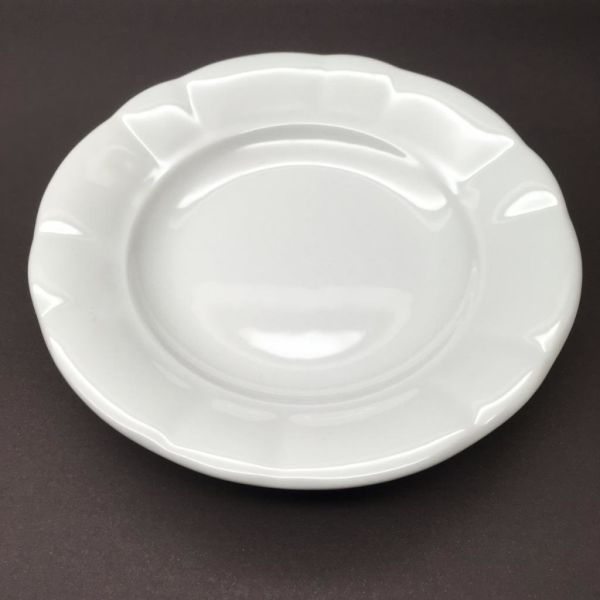 Porselen Papatya Oluklu Yemek Tabağı 18 cm 12 adet