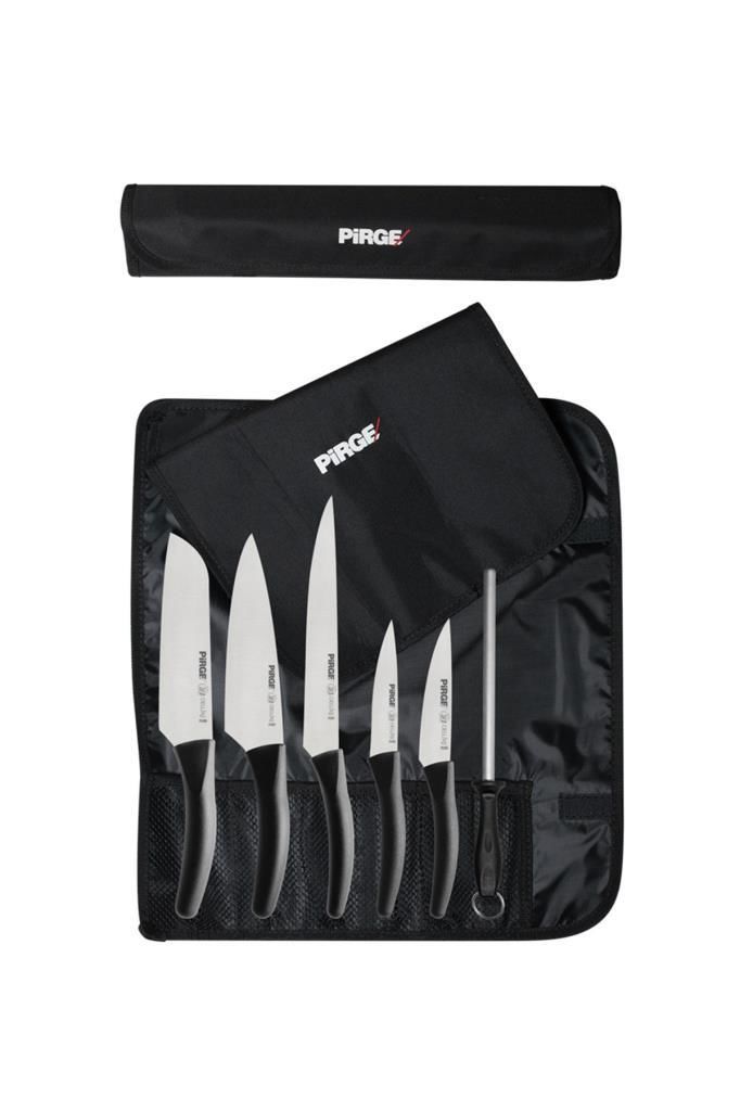 Pirge 71328 Deluxe Çantalı Bıçak Seti 6+1