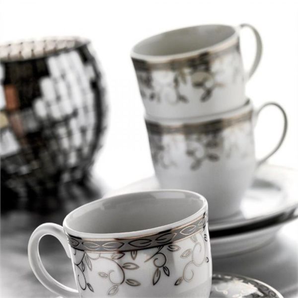 Kütahya Porselen Corner Collection 12 Parça 8511 Desen Çay Takımı