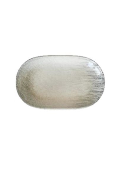 İkram Dünyası Brezza 18 cm Oval Kayık Kahvaltılık,Mezelik,Salata Tabak 2 li