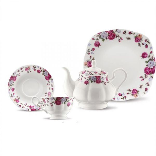 Kütahya Porselen Bone China 44 Parça 50106 Desen Kahvaltı Takımı