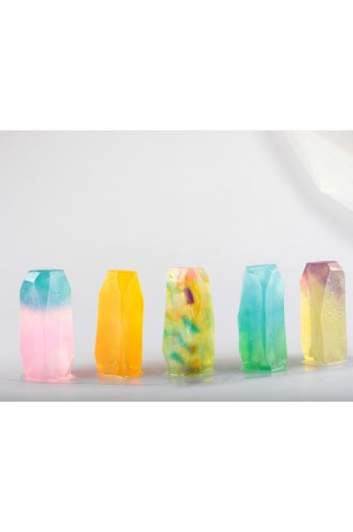 Zarias's Sabun Gemstone Kristal Dekoratif Sabun Karışık Set