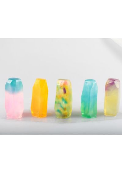 Zarias's Sabun Gemstone Kristal Dekoratif Sabun Karışık Set