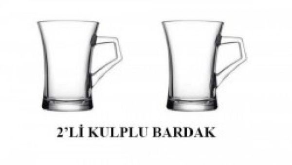 Paşabahçe 55523 2 li Kulplu Azur Bardak