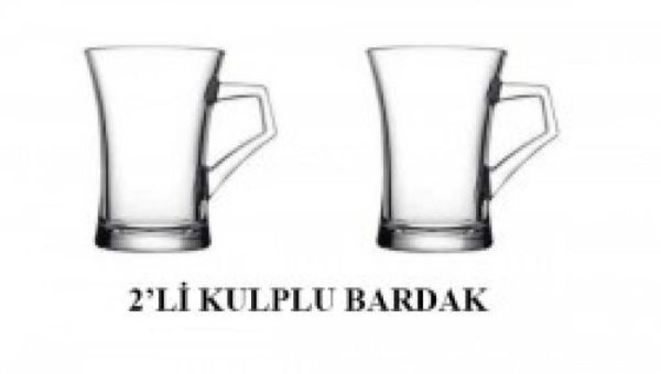 Paşabahçe 55523 2 li Kulplu Azur Bardak