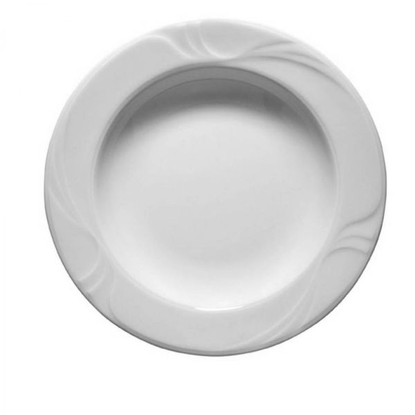 Kütahya Porselen Didim Serisi 22 cm Çukur Yemek Tabağı 6 lı