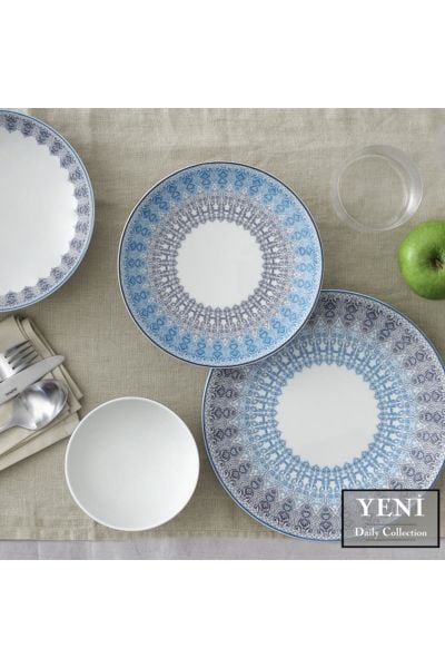 Güral Porselen Atina 24 Parça Yemek Seti Bantlı 54042