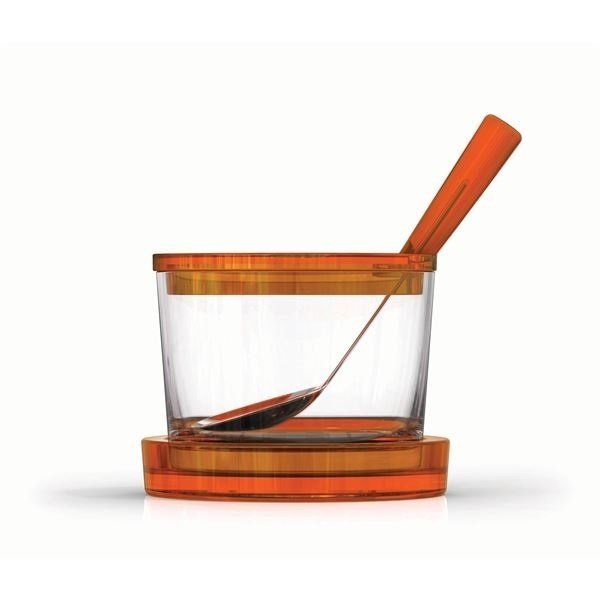 Paşabahçe Zest Glass Kaşıklı Saklama Kabı Turuncu