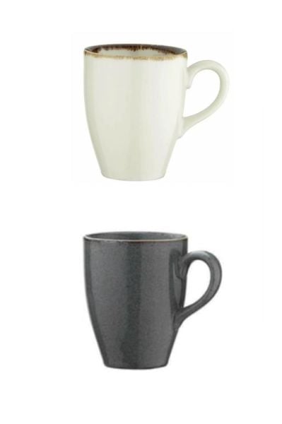 Kütahya Porselen 240 cc Çay Kahve Kupa Mug 2 li