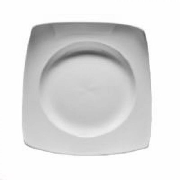 Kütahya Porselen Elanor Serisi Kare Çukur Tabak 24 Cm