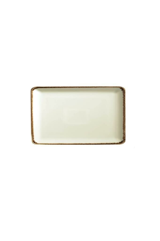Kütahya Porselen Dikdörtgen Peynir ve Sunum Tabağı 23X17 cm