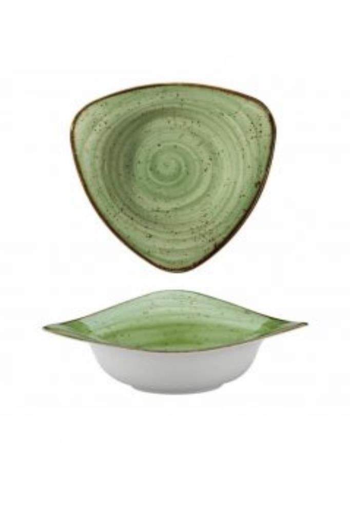Kütahya Porselen Corendon Salata, Cips, Çerez Çok Amaçlı Üçgen 25 cm Kase