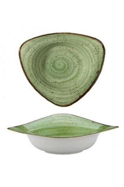 Kütahya Porselen Corendon Salata, Cips, Çerez Çok Amaçlı Üçgen 25 cm Kase