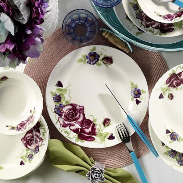 Kütahya Porselen Bone Jasmine 24 Parça Yemek Seti 9417