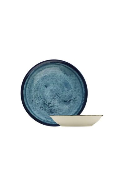 Kütahya Porselen Çukur Yemek Tabağı 25 cm 3 lü