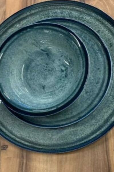 Kütahya Porselen Rotondo Pasta Servis Tabağı 20 cm 3 lü