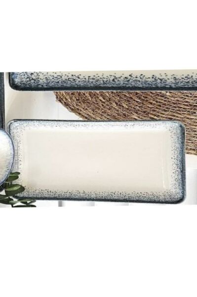 Kütahya Porselen Dikdörtgen Peynir ve Sunum Tabağı 35x15 cm 2 li