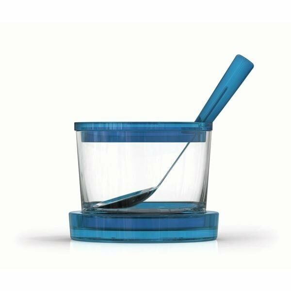 Paşabaçe Zest Glass Kaşıklı Saklama Kabı Mavi