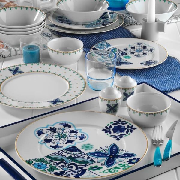 Kütahya Porselen Leonberg 10396 Desen 35 Parça brunch set bant