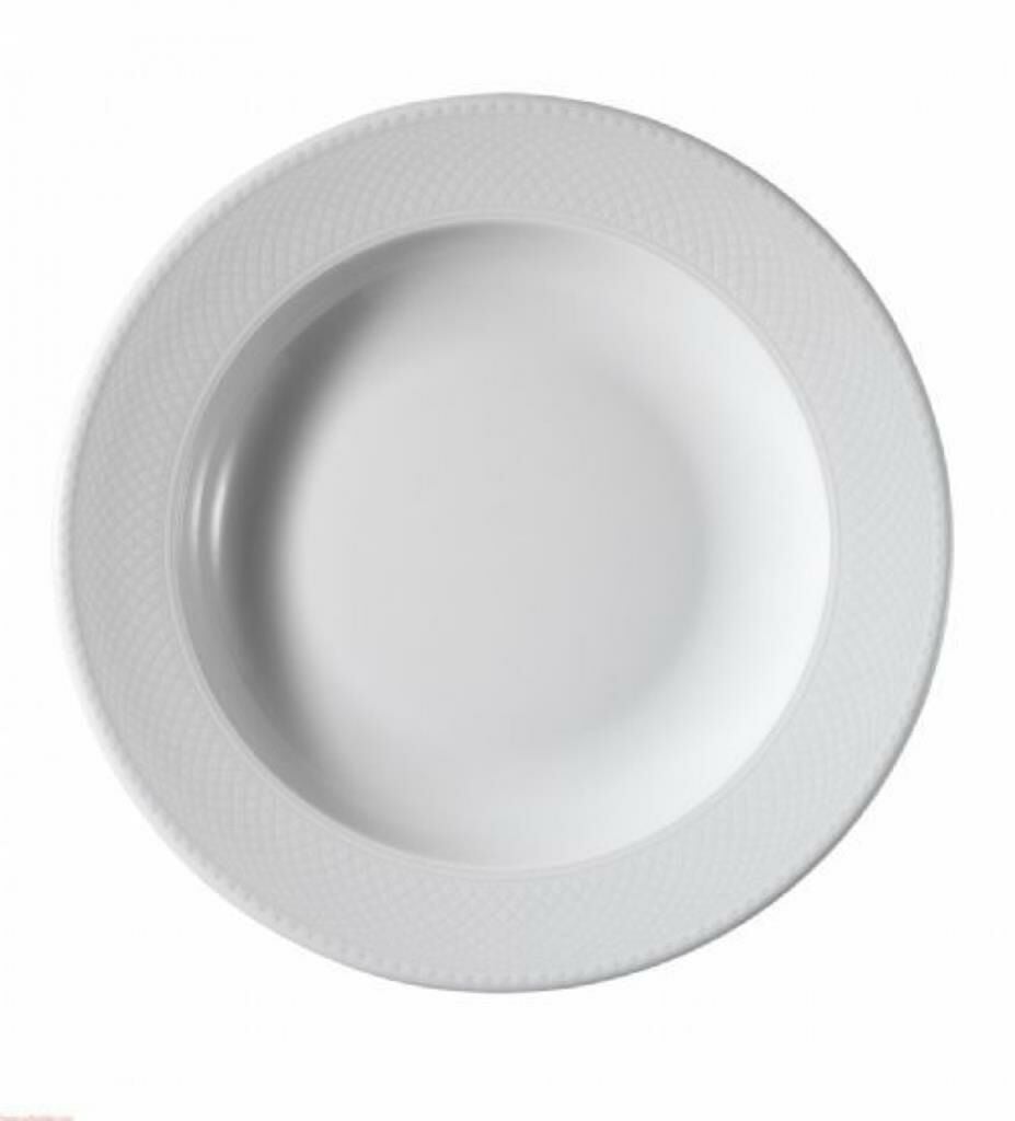 Kütahya Porselen Zümrüt Serisi Çukur Yemek Tabağı 6 lı