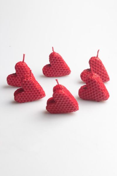 Zarias's Balmumu Kutulu Kalp Tealight 6 lı